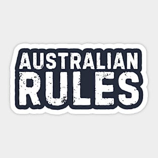Australian Rules Sticker